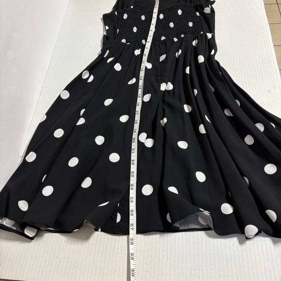 Old Navy Polka Dot Cami Dress Black White Knee Length Size XS NWT - Picture 8 of 8